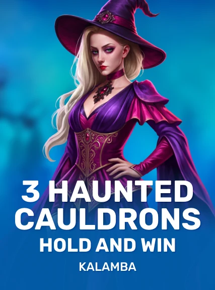 3 Haunted Cauldrons Hold and Win game tile
